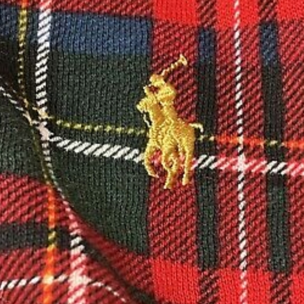 NWT Men's Ralph Lauren Polo Buffalo Tartan Crewneck Sweatshirt - Picture 5 of 8